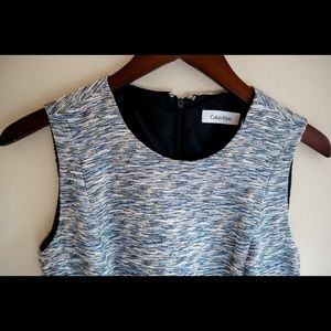 CALVIN KLEIN CLASSIC SLEEVELESS BLUE DRESS. 10P